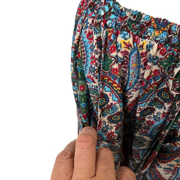 🔥🔥CHA CHA VENTE LADYS PAJAMA PANT PAISLEY PRINT 100% POLY WIDE LEG. - Picture 13 of 15